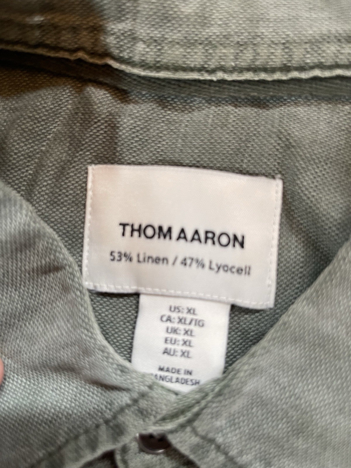 Thom Aaron Linen Shirt  XL