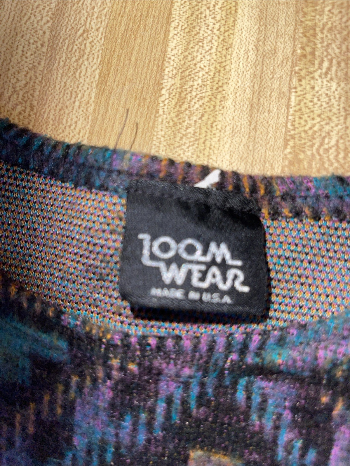 Vintage Zoom Wear Sweater Large 