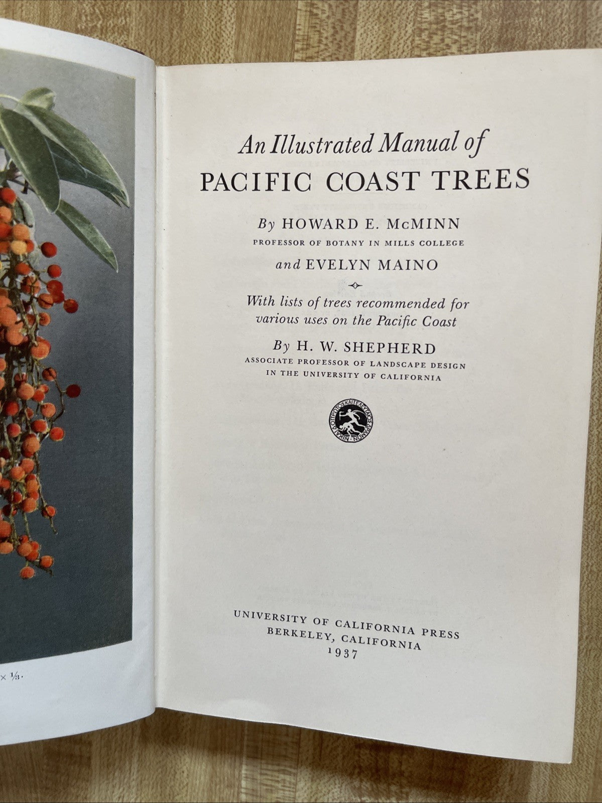 Pacific Coast Trees Hardcover 