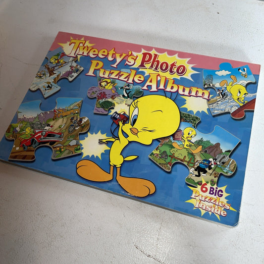 Tweety Bird Puzzle Album Book 6 Complete 20 Piece Puzzles Looney Tunes 2007