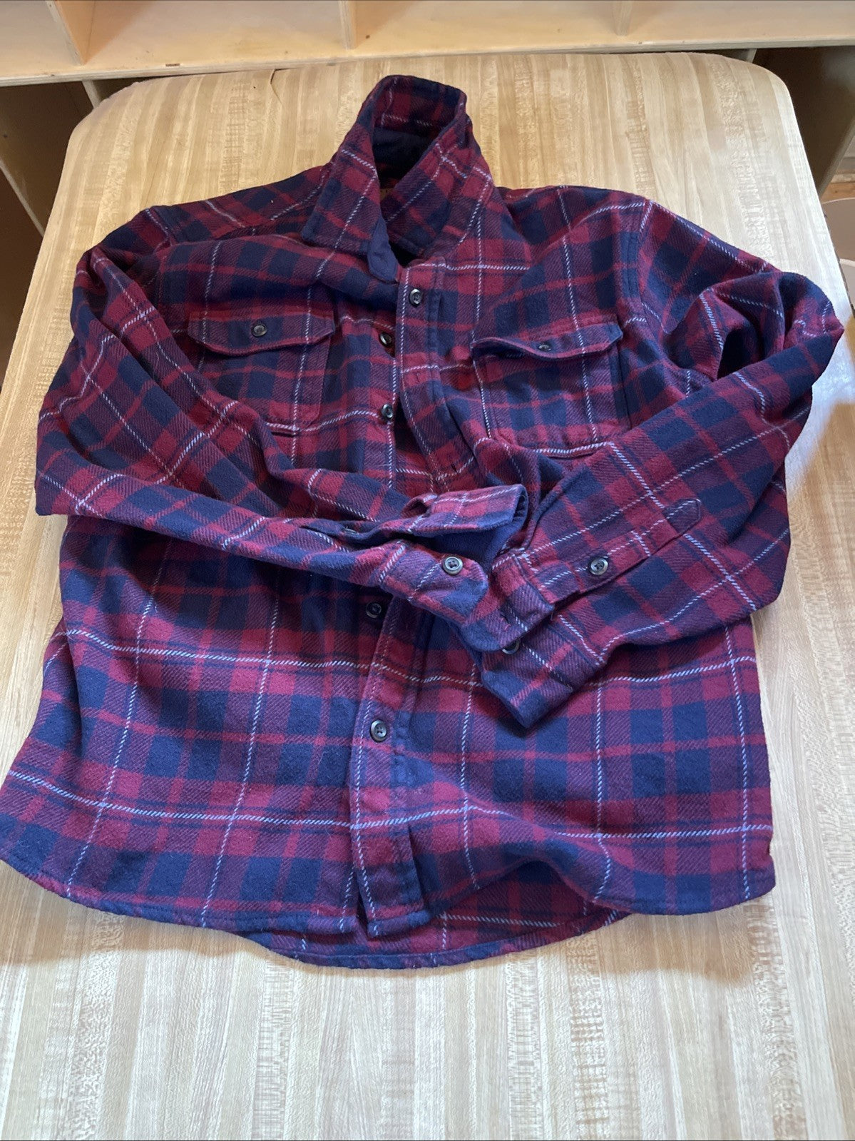 Orvis Heavy Flannel Shacket Large 