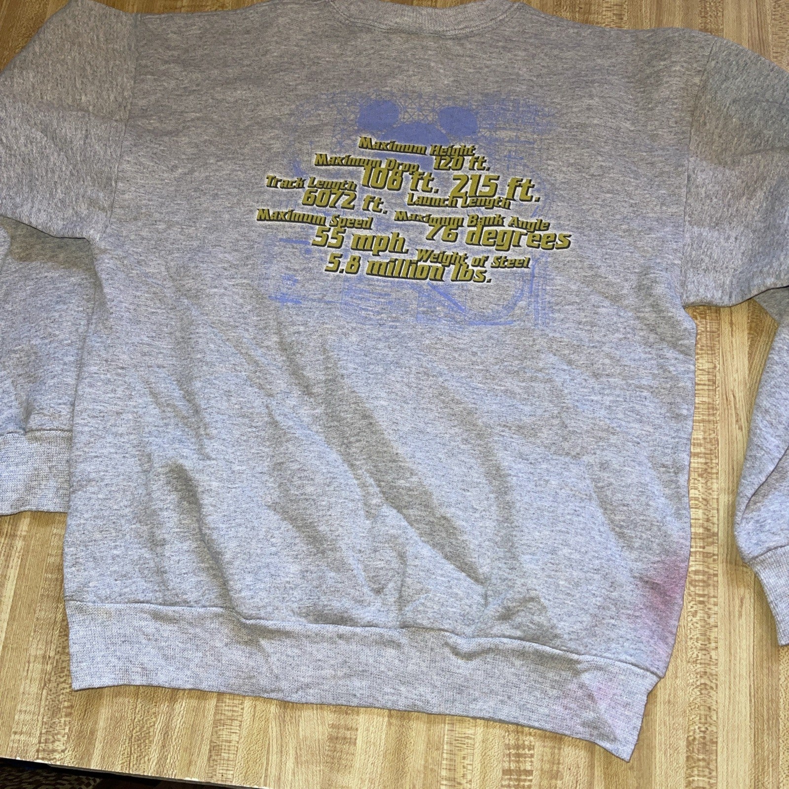 Disney California Screamin Sweatshirt Small 