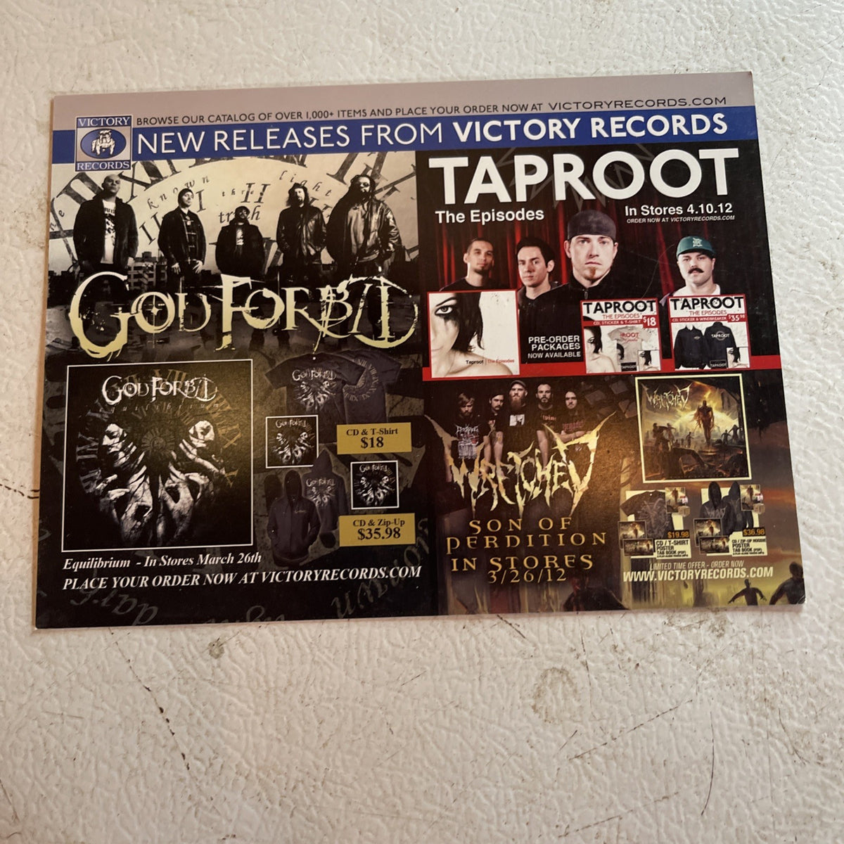 Victory Records New Release Flyer 
