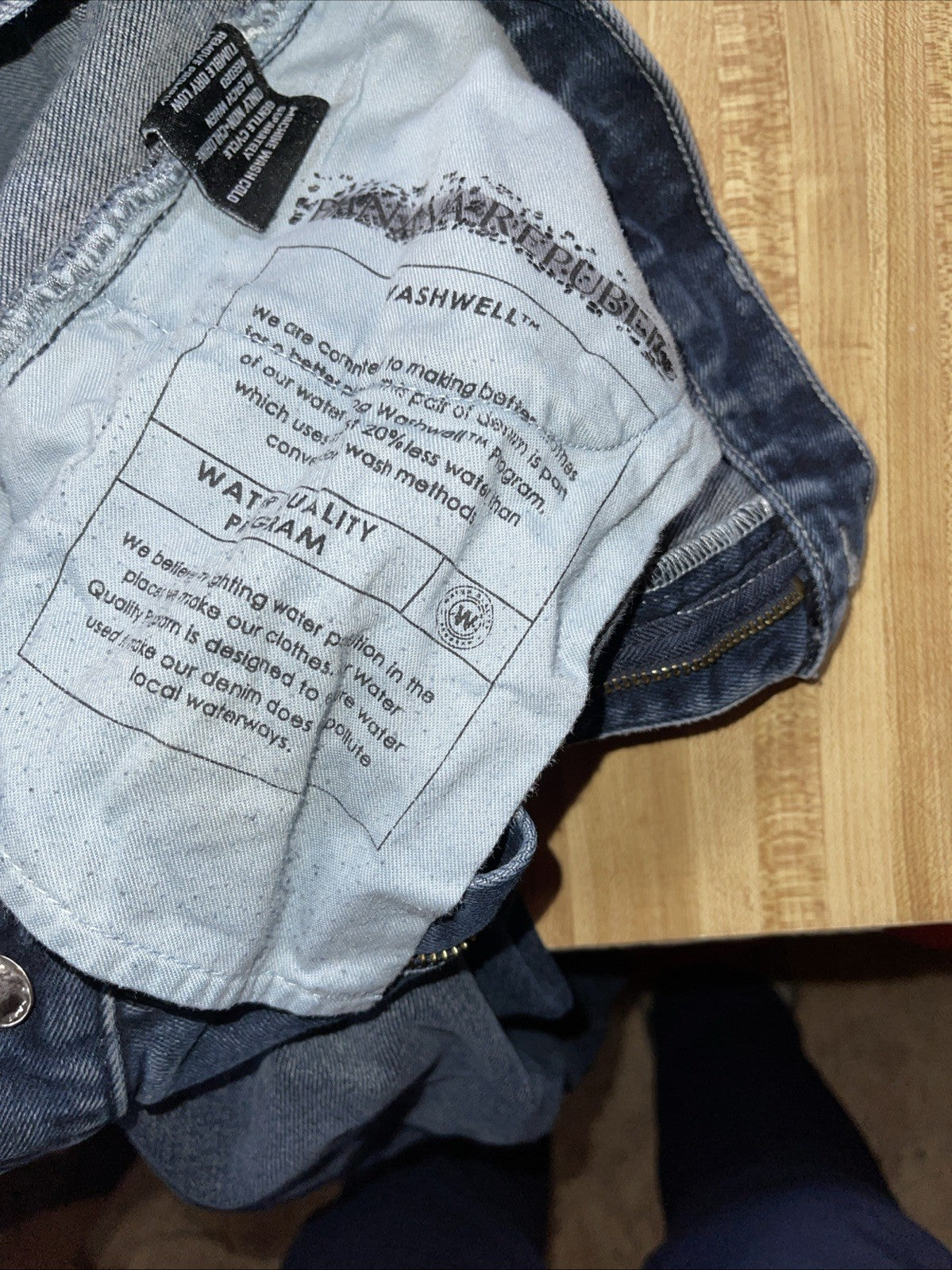 R. Society X Banana Republic Washwell Selvedge Jeans 36/30