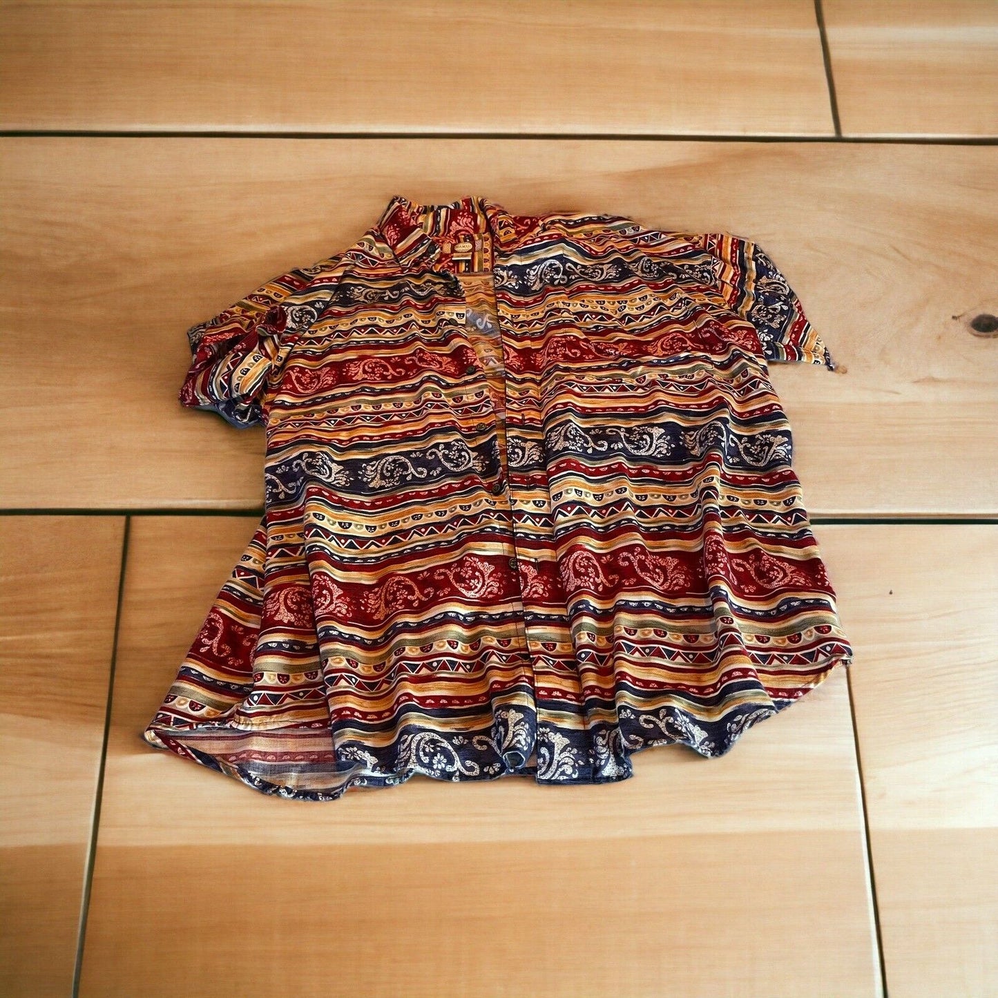 Vintage Chiamare Rayon Shirt Large 