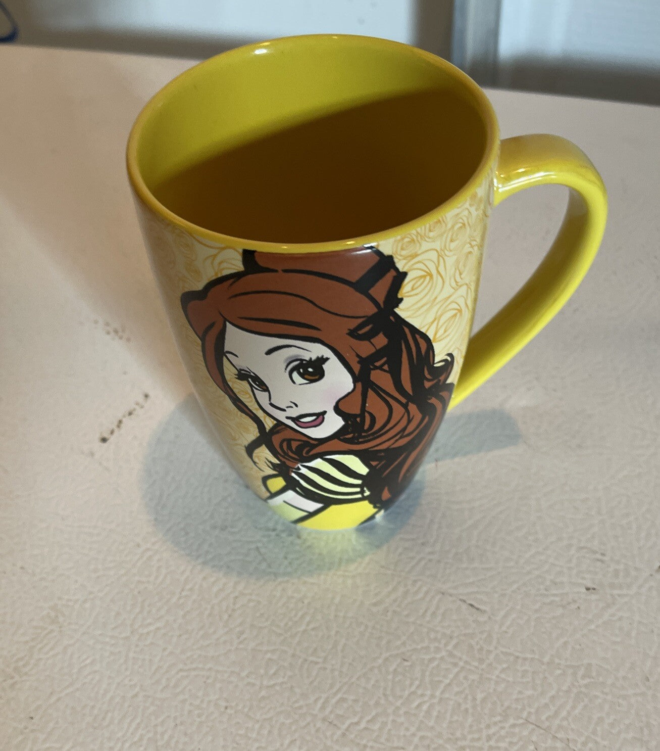 Disney's Beauty And The Beast Belle Yellow Ceramic Coffee Mug Cup