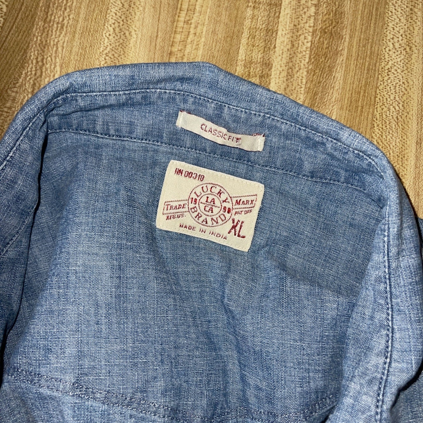 Vintage Lucky Brand Denim Pearl Snap XL