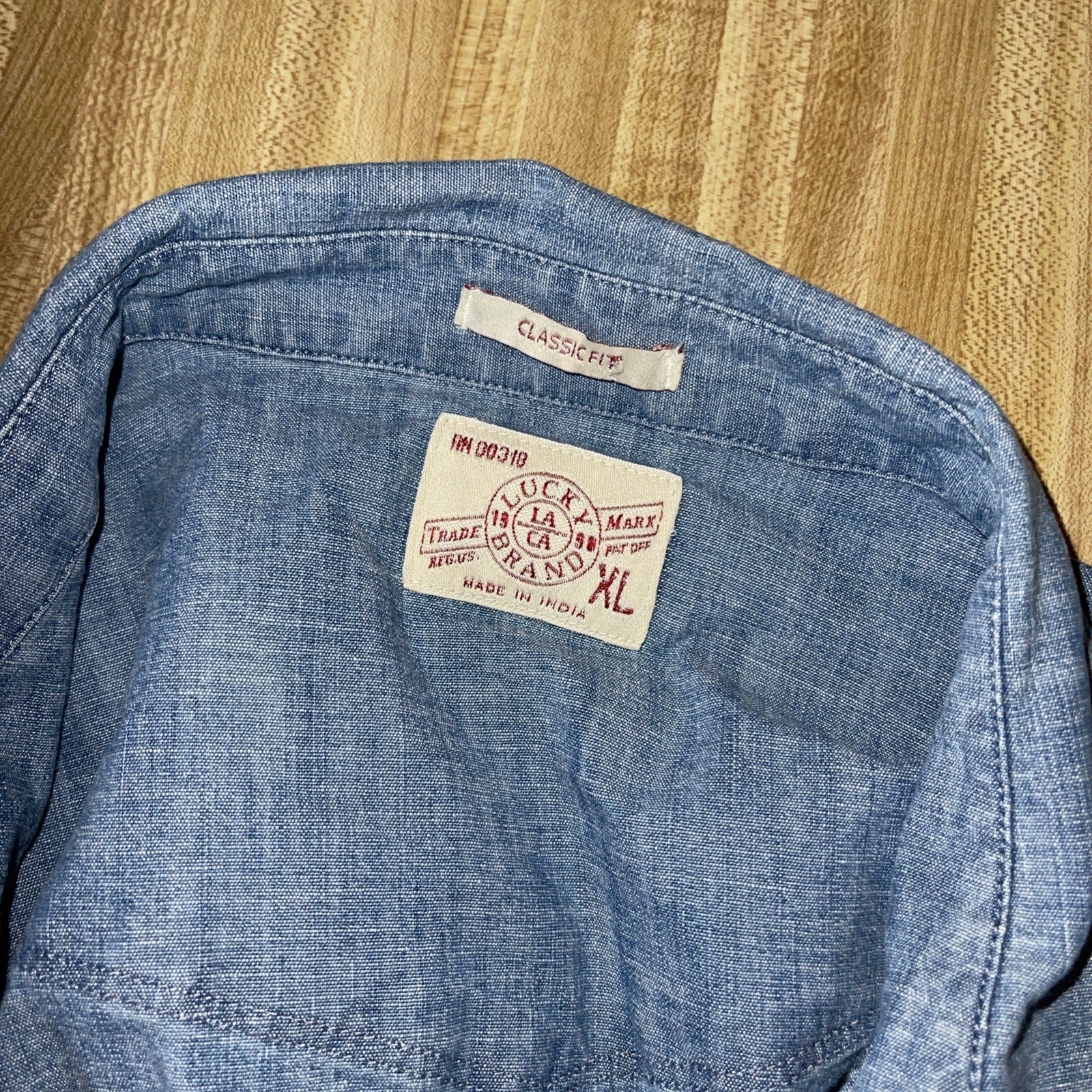 Vintage Lucky Brand Denim Pearl Snap XL