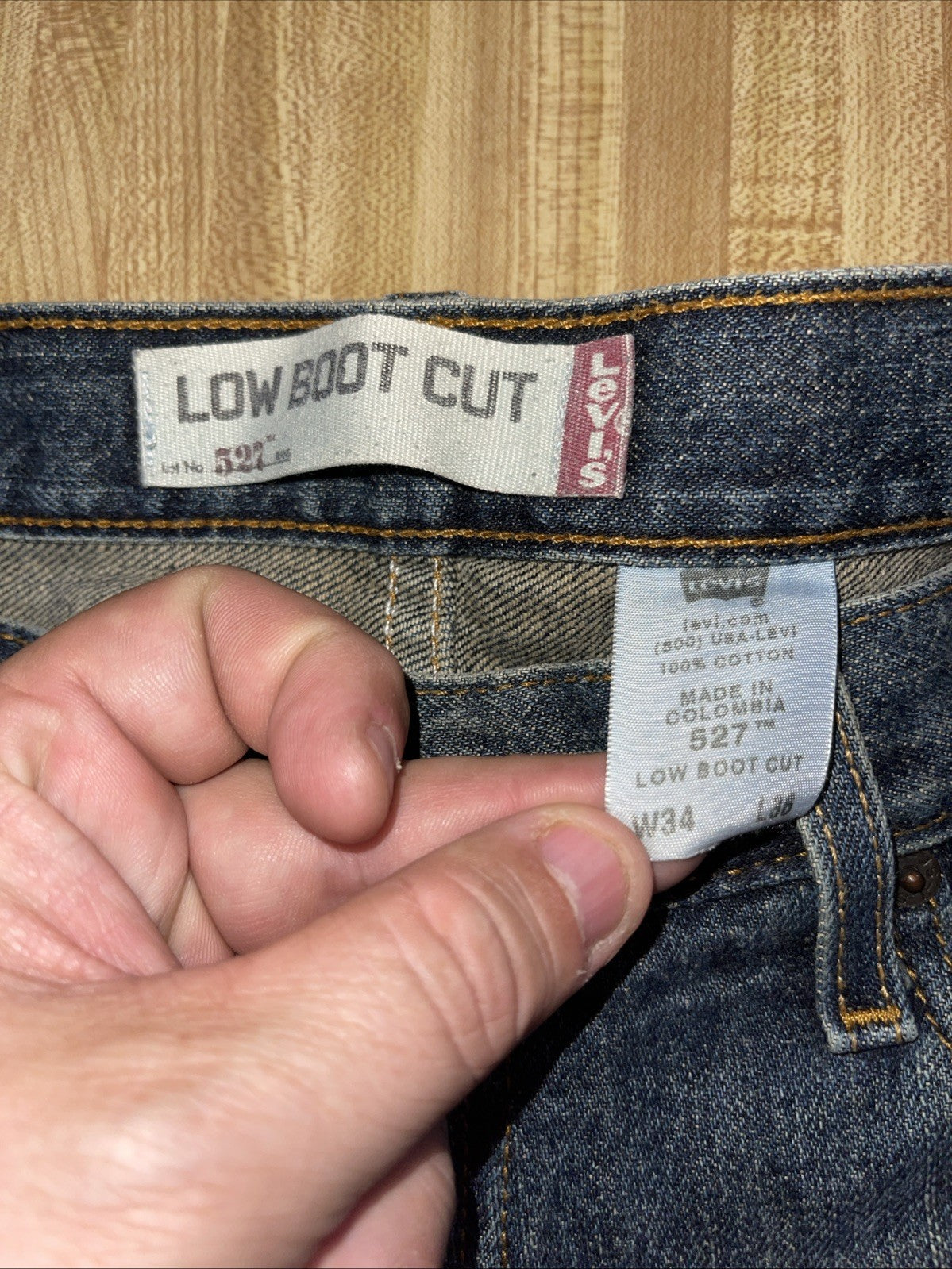 levis 527 low boot cut 34/36