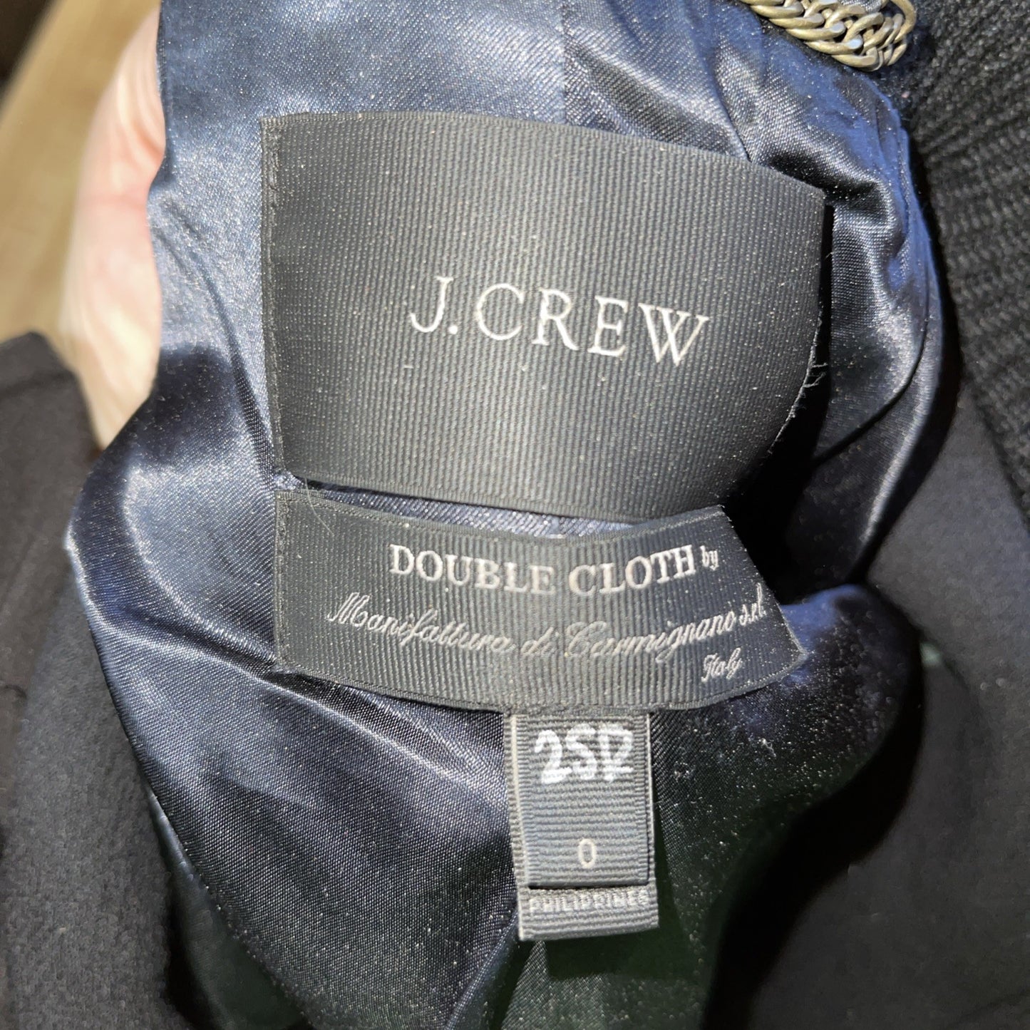 Vintage J Crew Double Cloth Coat 0