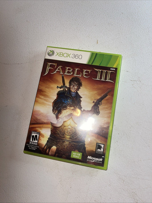 fable 3 xbox 360 not for resale CIB