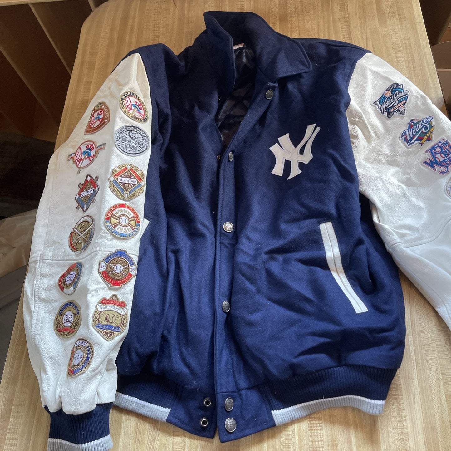 Vintage New York Yankees 26 Time World Series Champion Varsity Jacket XL
