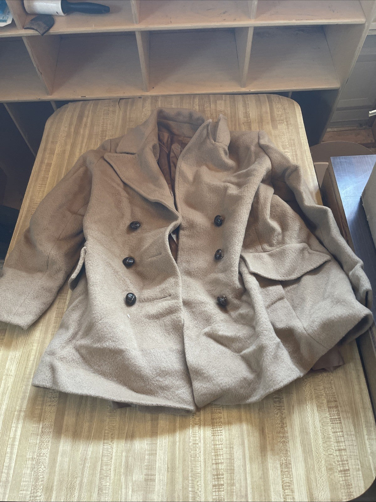 Vintage Warren Of Stafford Wool Overcoat Large 