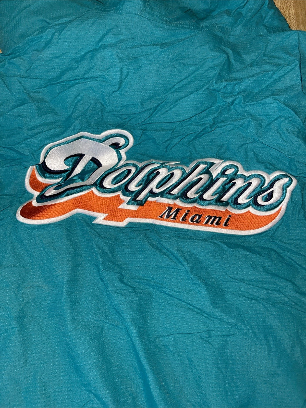 Vintage Reebok On Field Miami Dolphins Jacket XL