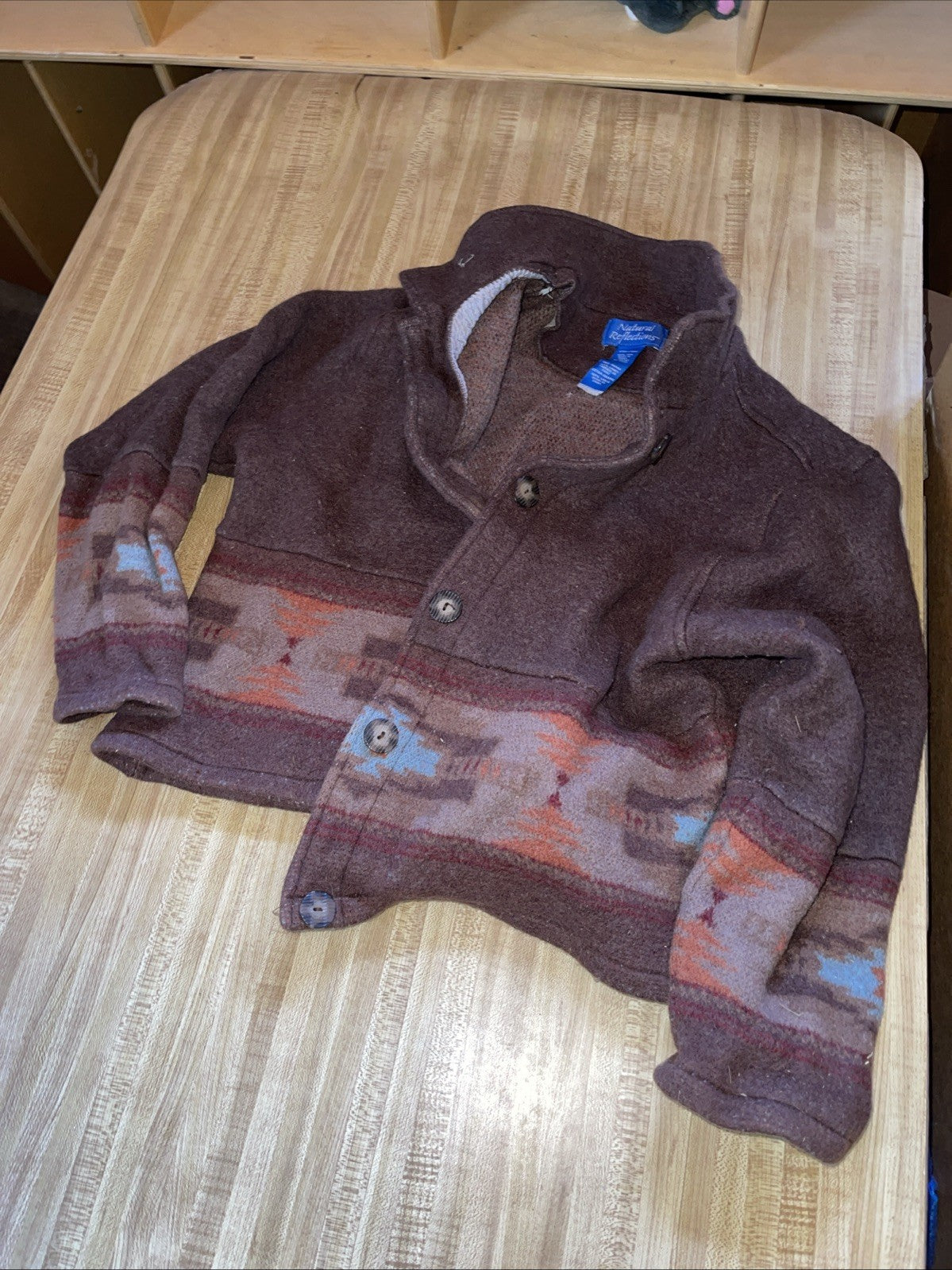 Natural Reflections Aztec Southwest Wool Jacket XL