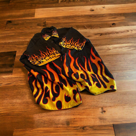 Vintage D Clothing Flame Shirt XL