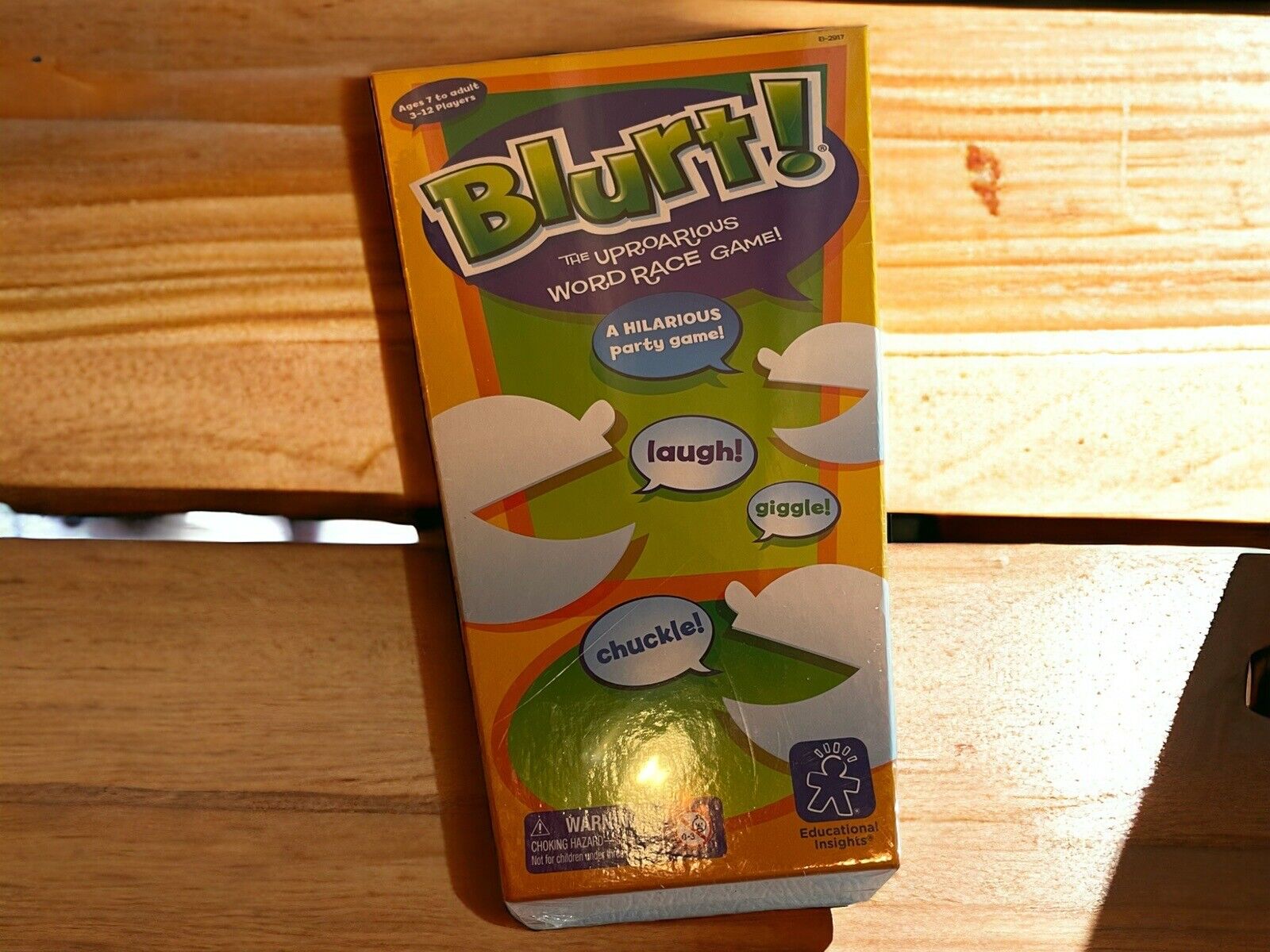 Blurt! Word Race Family Game - Brand New