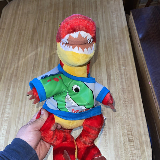 Build A Bear Red Raptor Plush