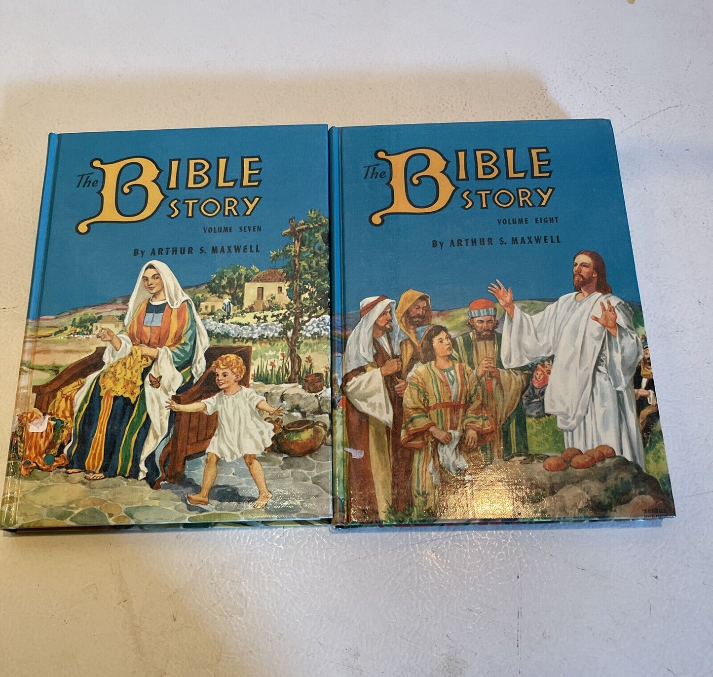 The Bible Story Hardcover Lot Antique 