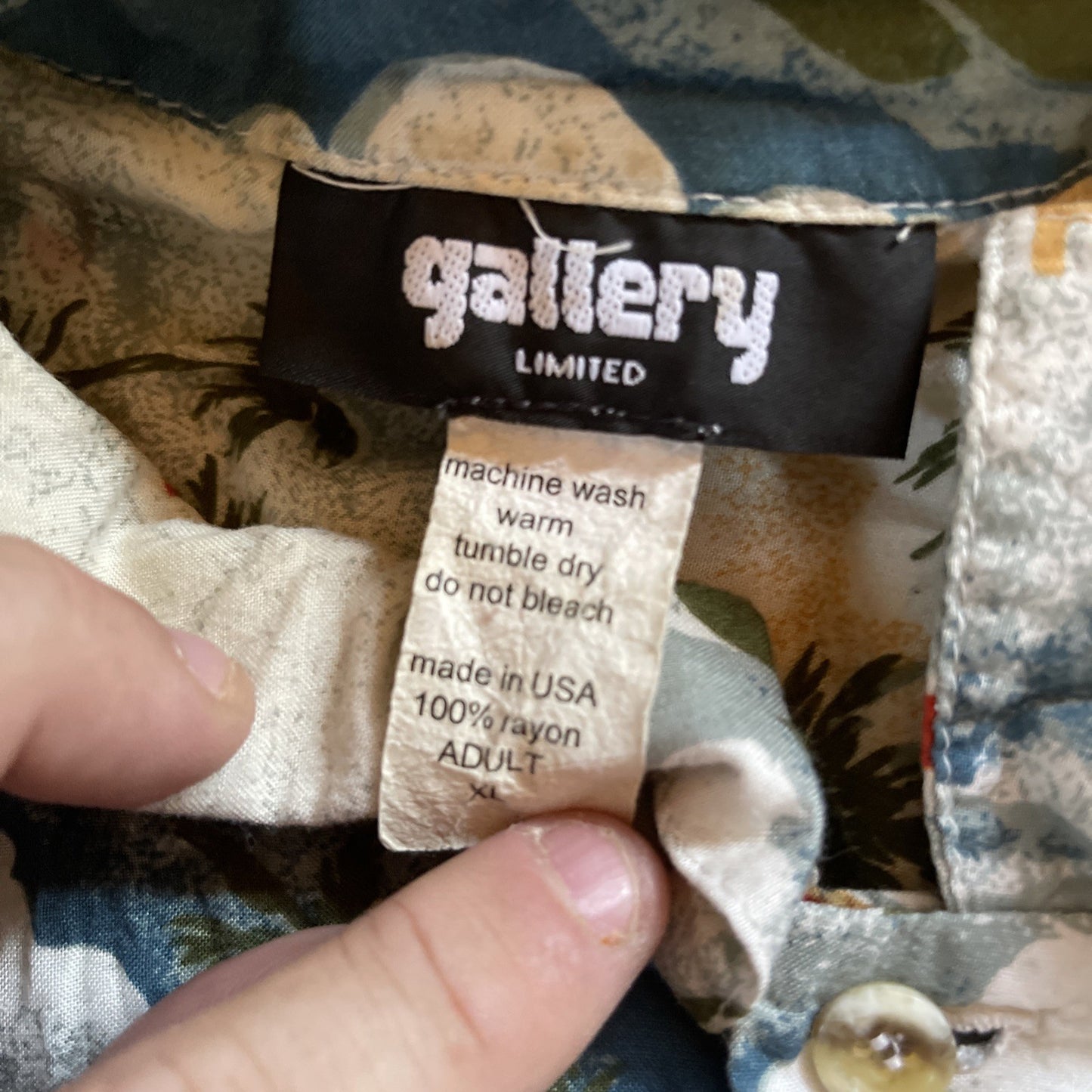 Vintage Gallery Limited Button Up XL