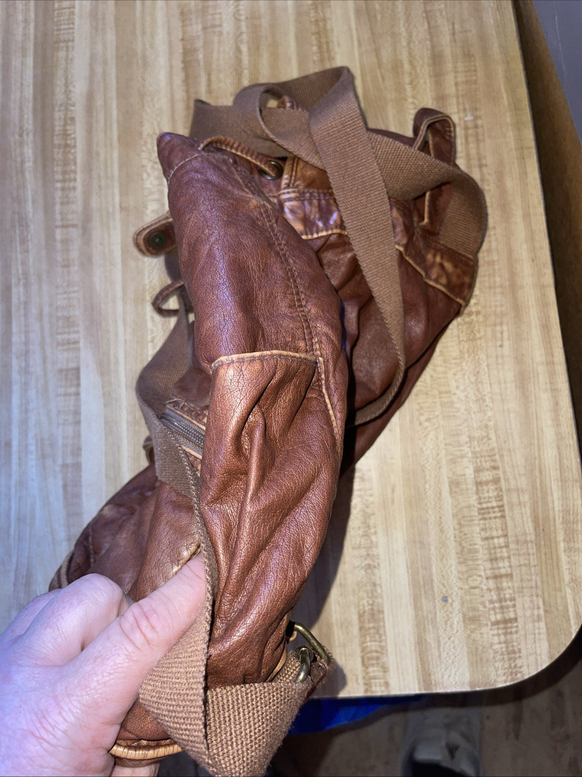 Mossimo Leather Backpack 
