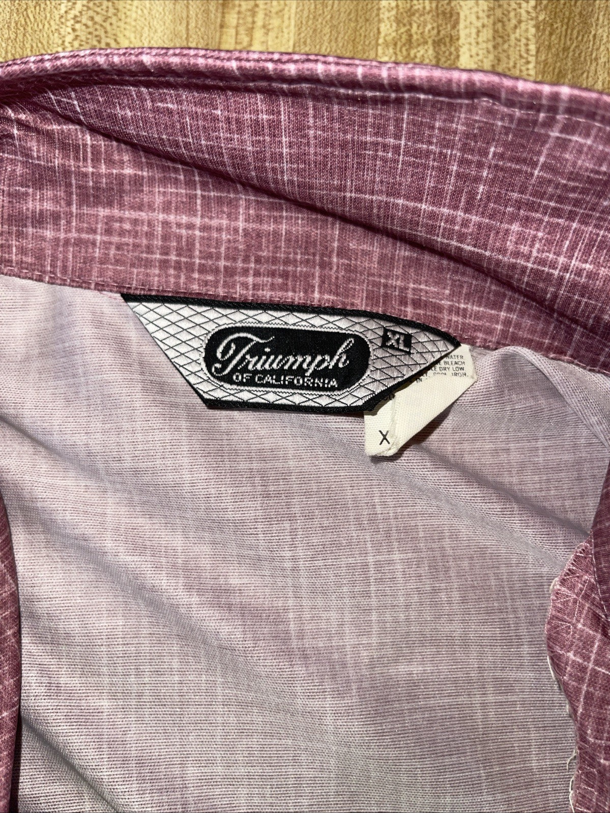 vintage triumph of california shirt XL