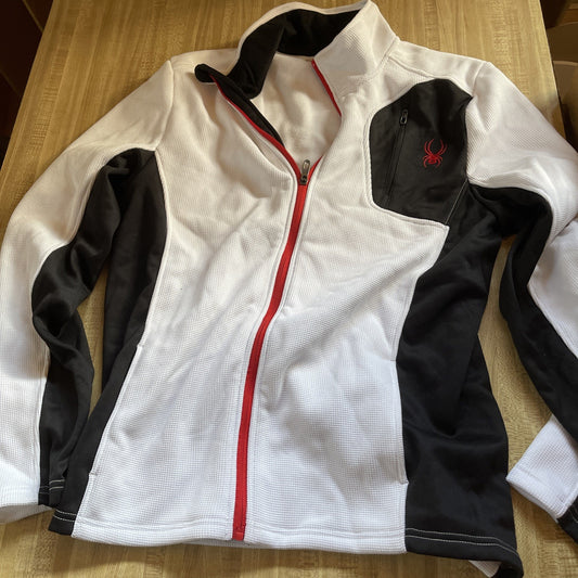 Spyder Full Zip Waffle Knit Jacket Medium 