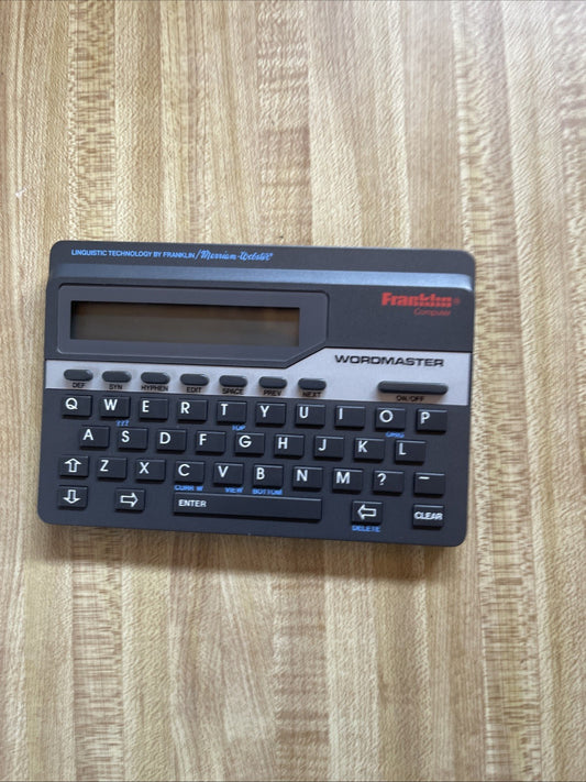 Franklin Wordmaster Deluxe Computer Model WM-1055 Linguistic Technology