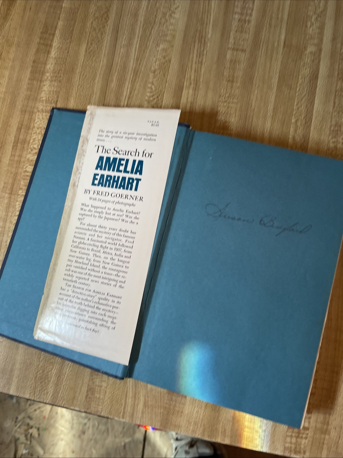 The Search For Amelia Earhart Hardcover  Autographed