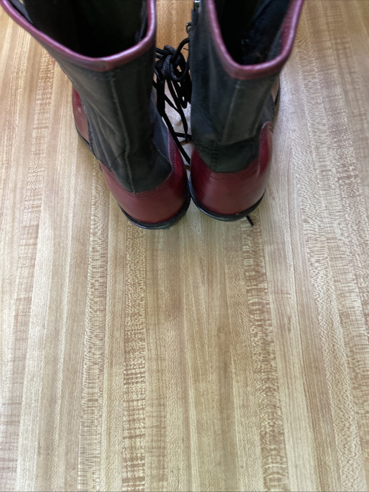 Lace Up Cowboy Boots Size 8