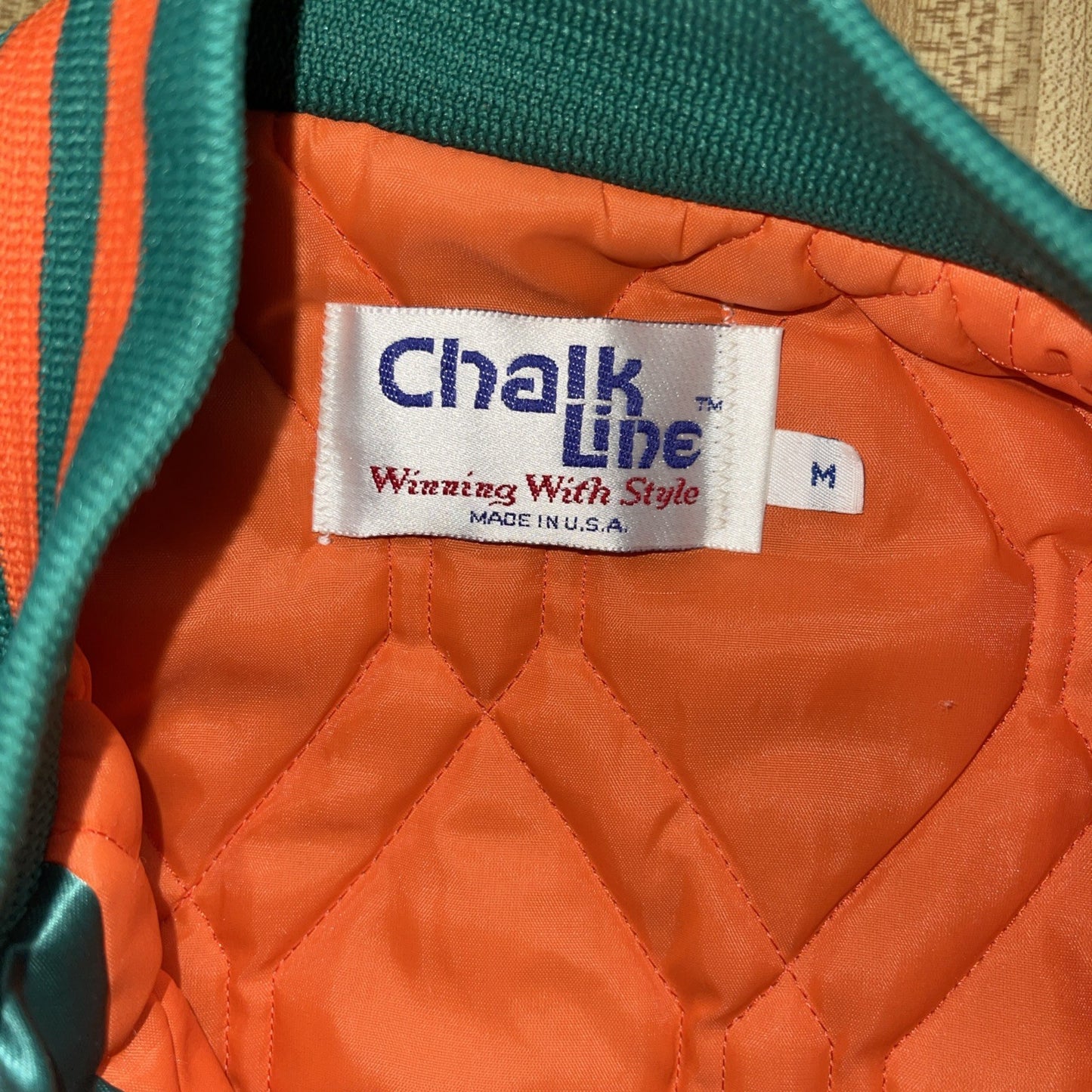 Vintage Chalk Line Miami Dolphins Jacket Medium 
