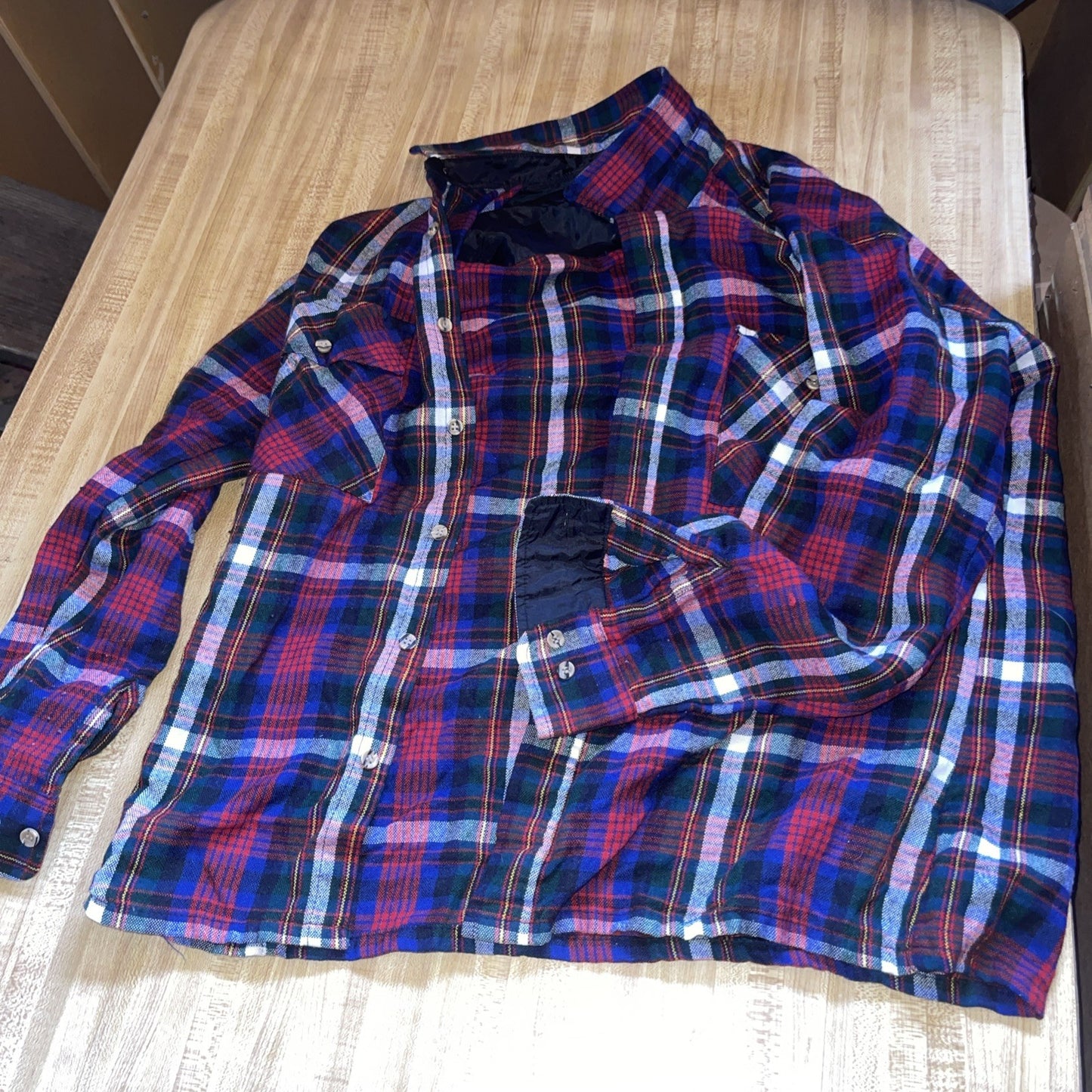 Vintage Backpacker Outdoors Flannel Medium 