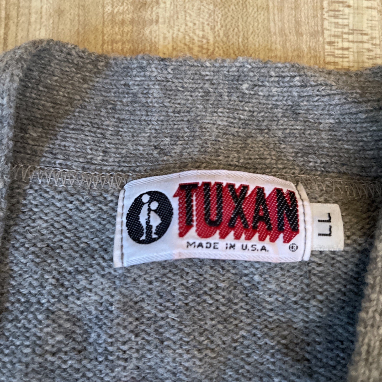 Vintage Tuxan Cardigan Large Long