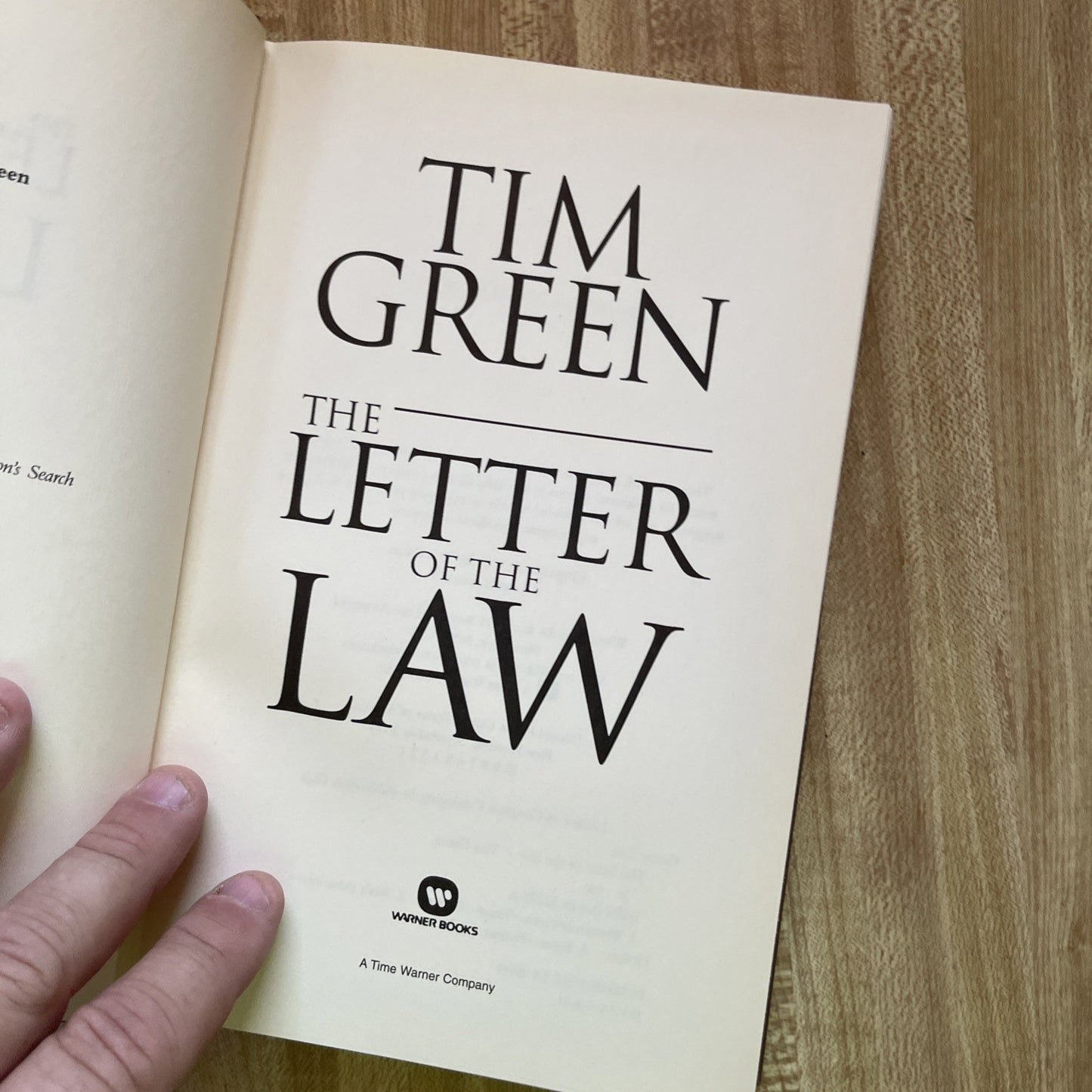 The Letter Of The Law Hardcover First Edition First Printing 