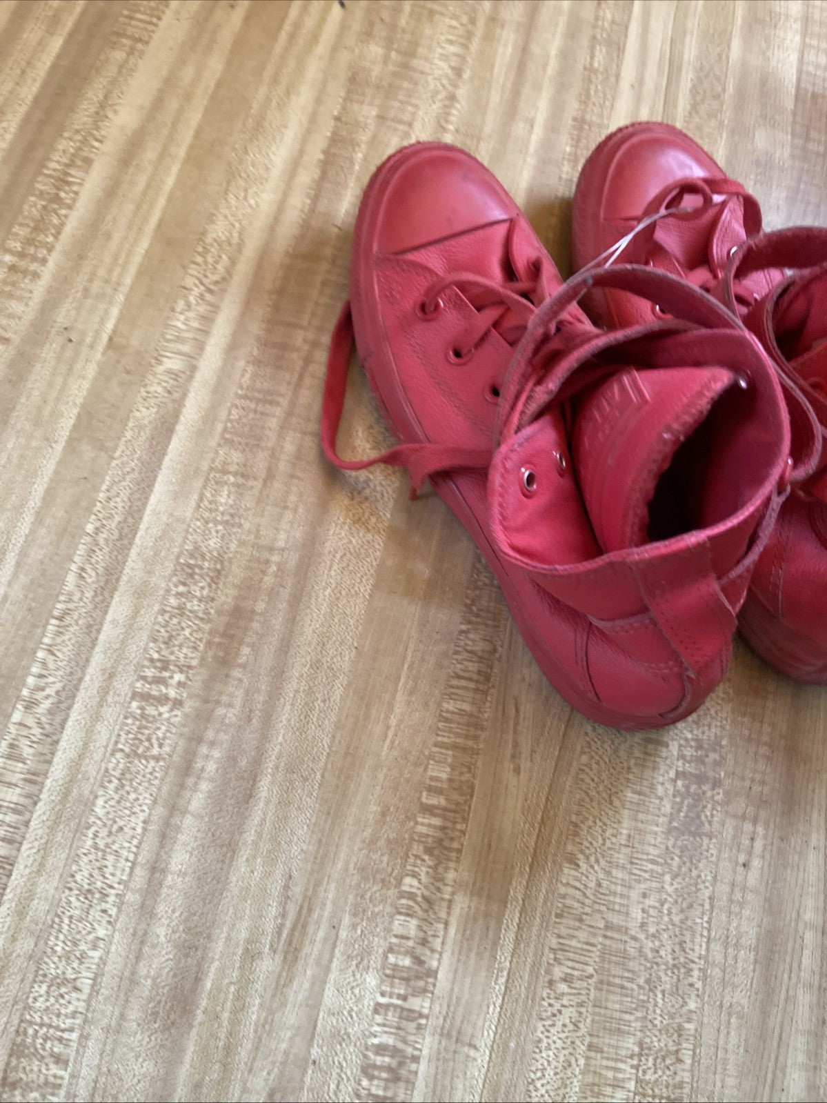 Converse All Star Leather Red Size 6.5