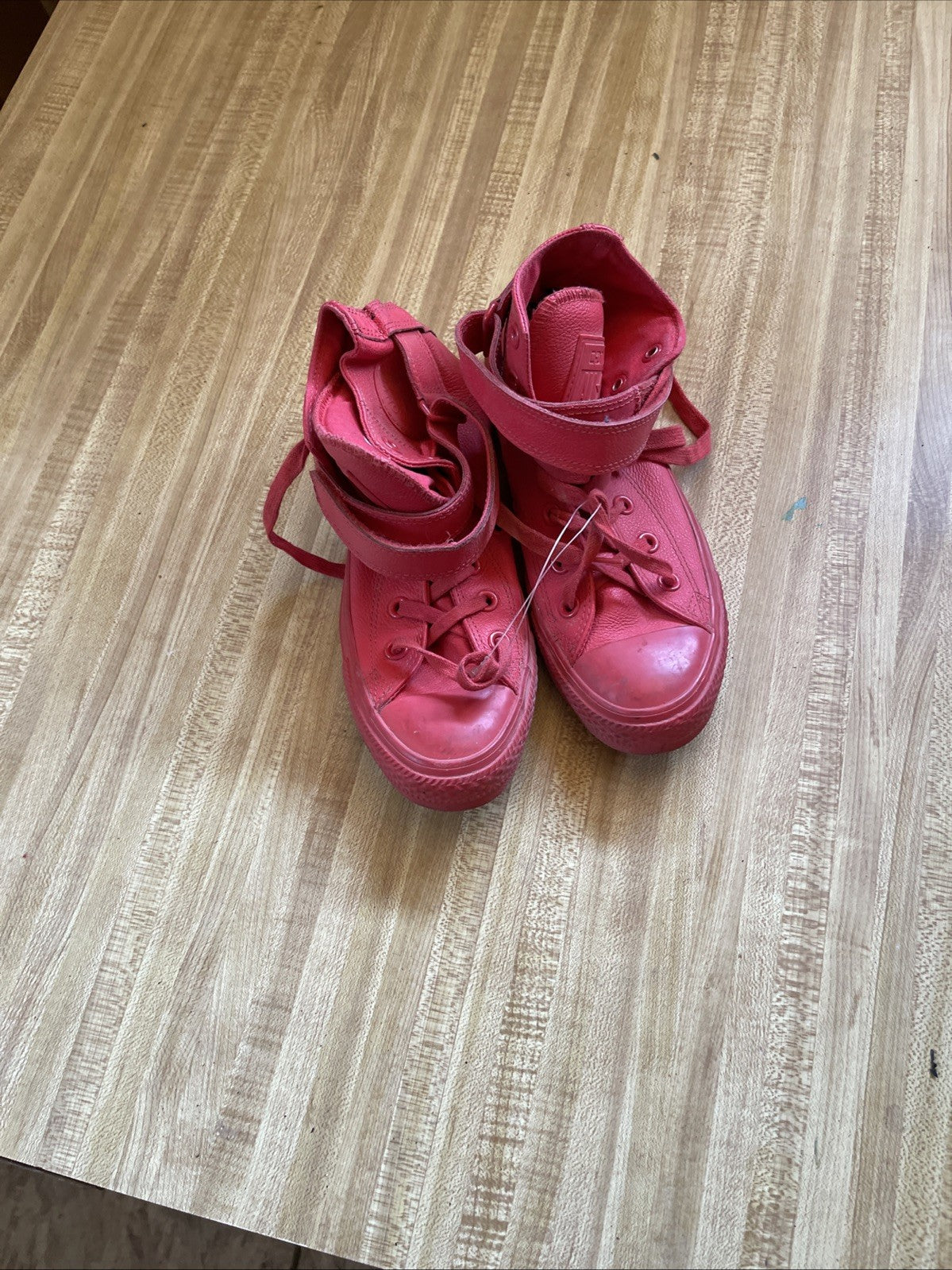Converse All Star Leather Red Size 6.5