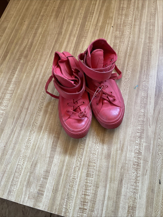 Converse All Star Leather Red Size 6.5