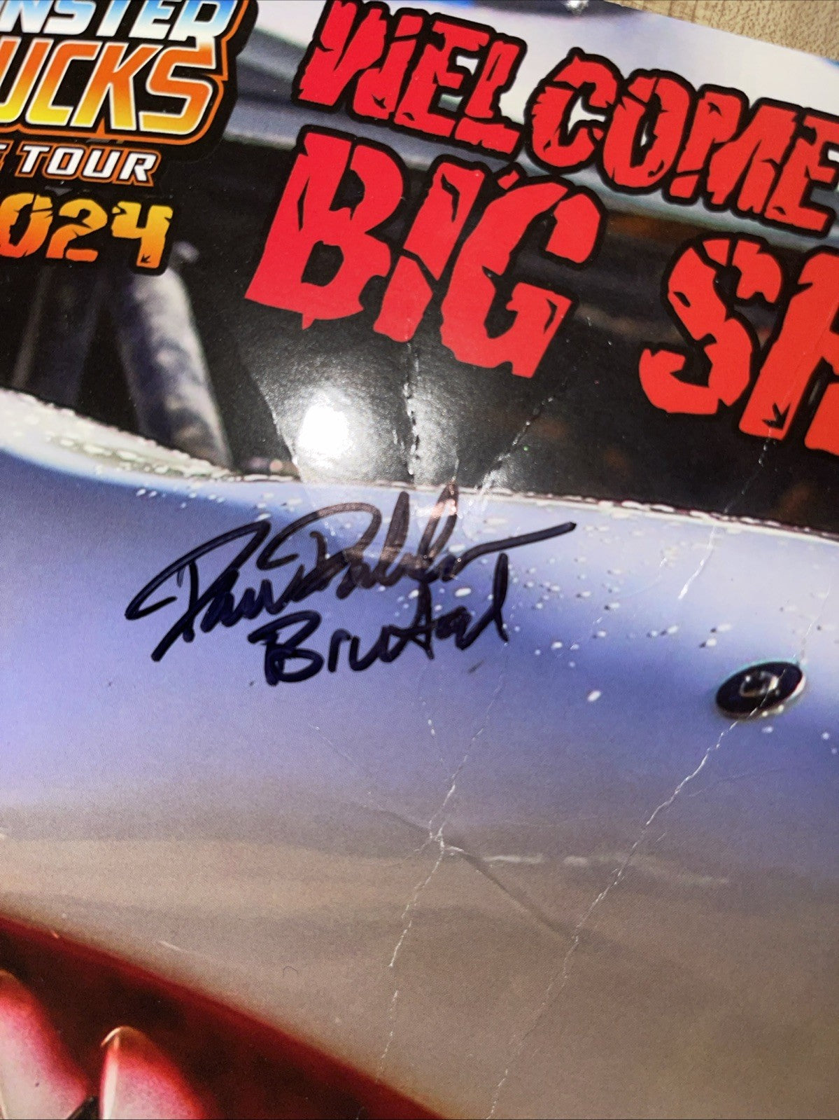 2X Monster Trucks Live Tour 2024 Flyer Autographed 