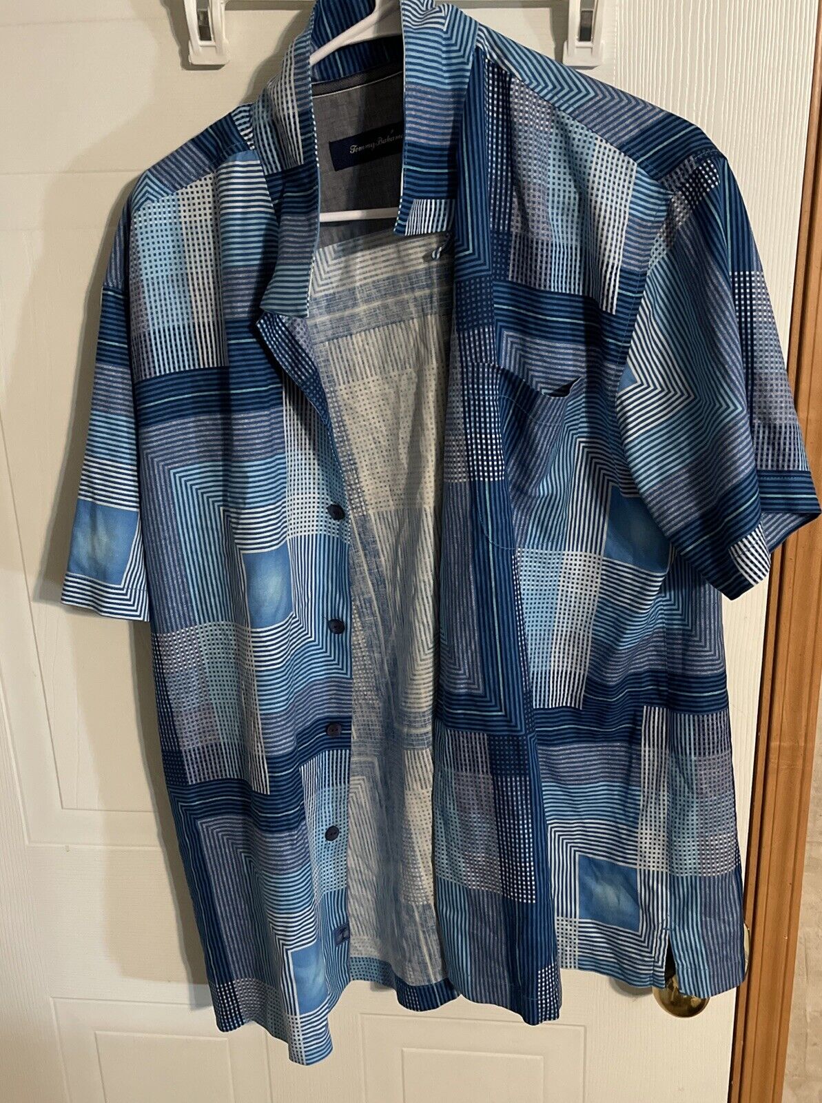 Tommy Bahama Silk Shirt Large 