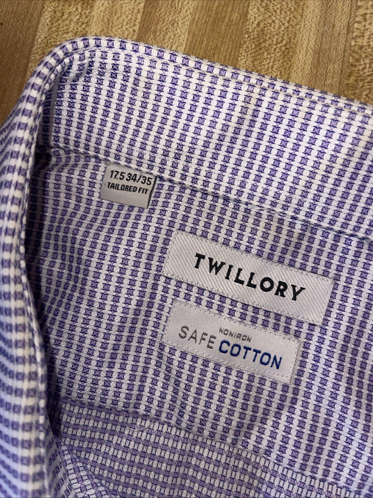 twillory safe cotton shirt 17.5