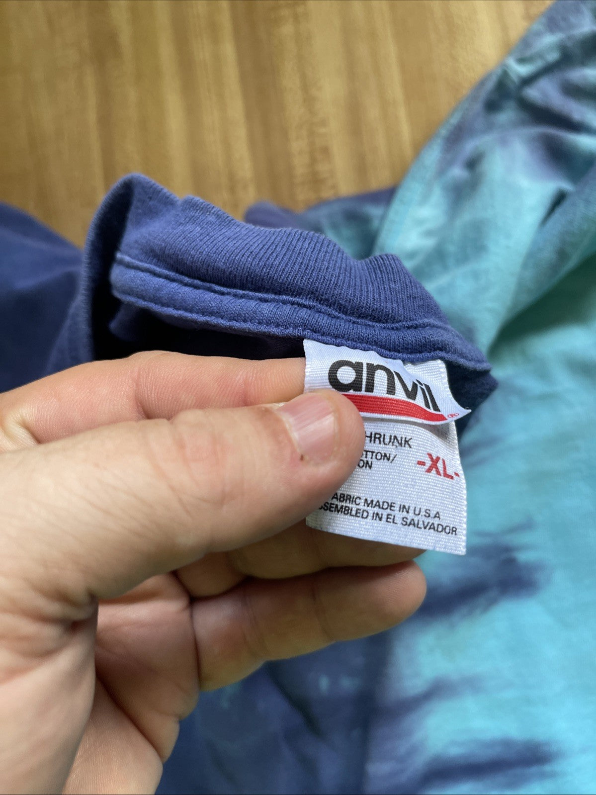 Vintage Tie Dye Glacier National Park Long Sleeve T Shirt XL