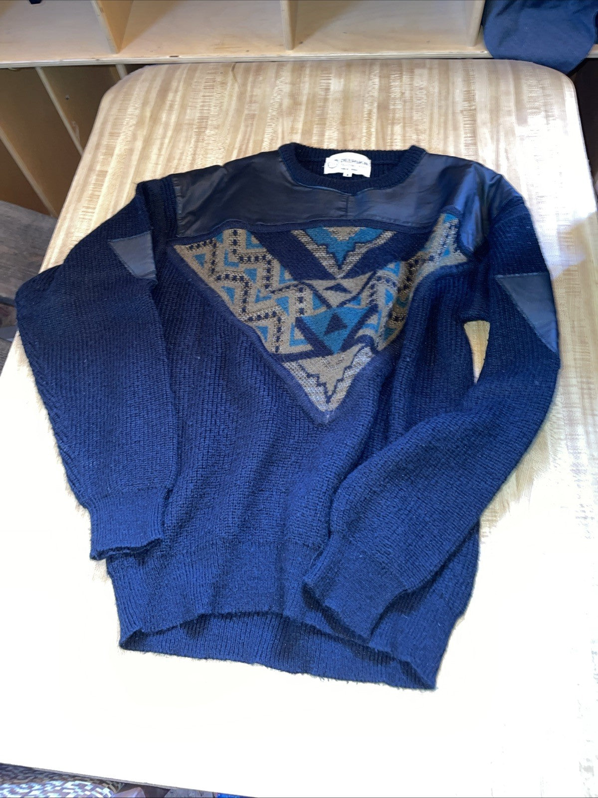 Vintage Deerskin Trading Post Sweater Medium 