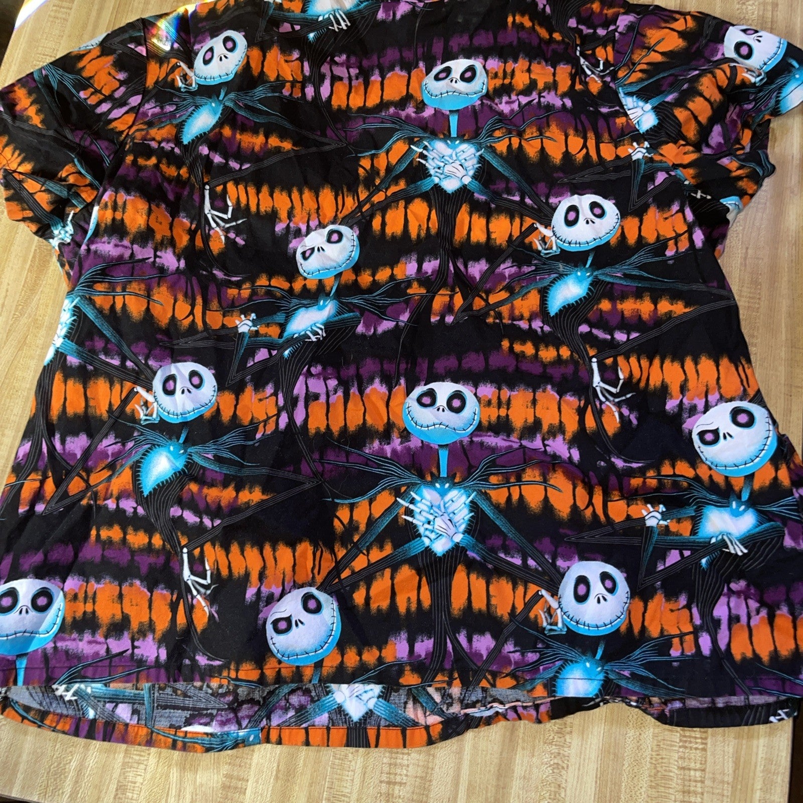 tim burton's the nightmare before christmas Scrub Top 3XL 