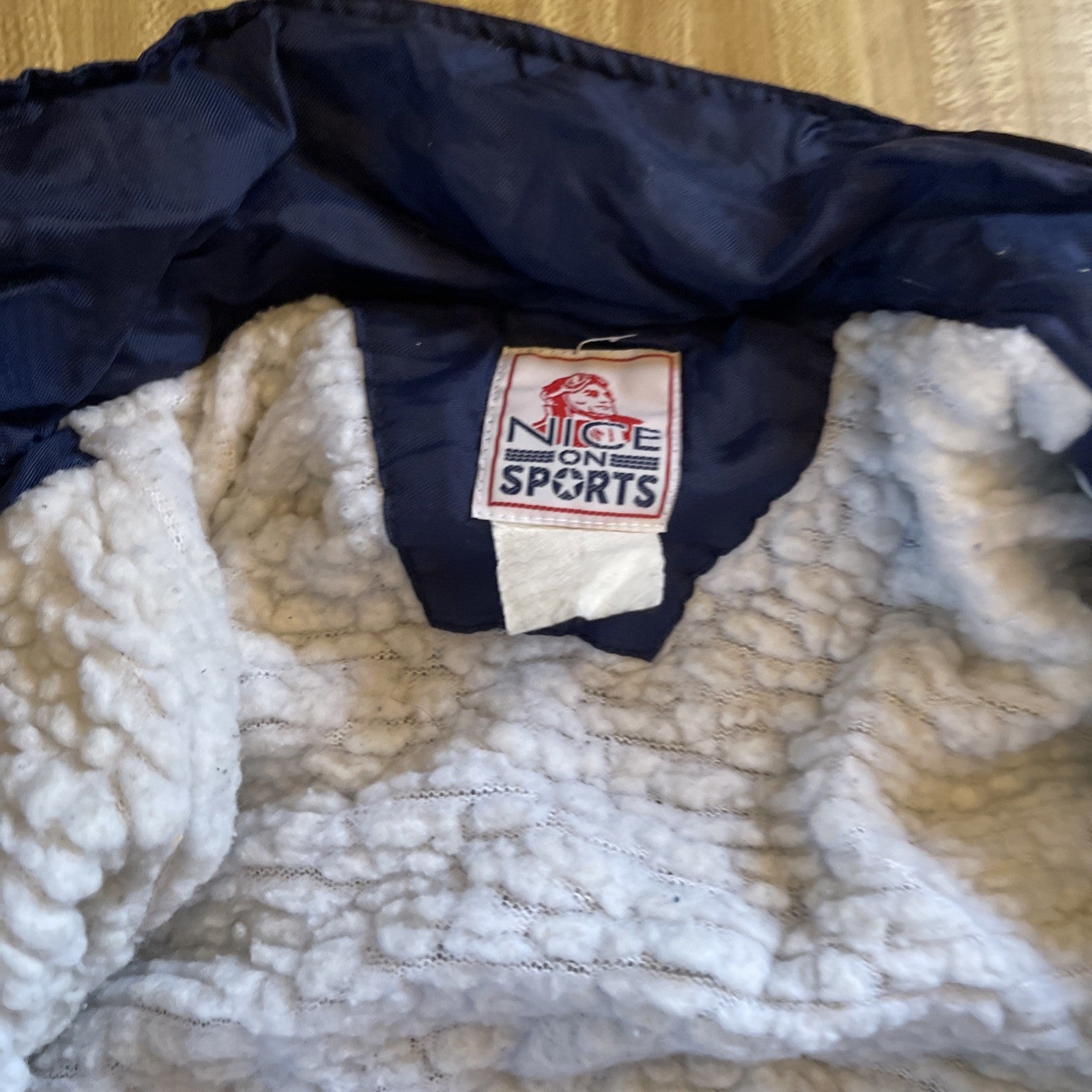 Vintage Nice On Sports Sherpa Lined Dallas Cowboys Jacket 