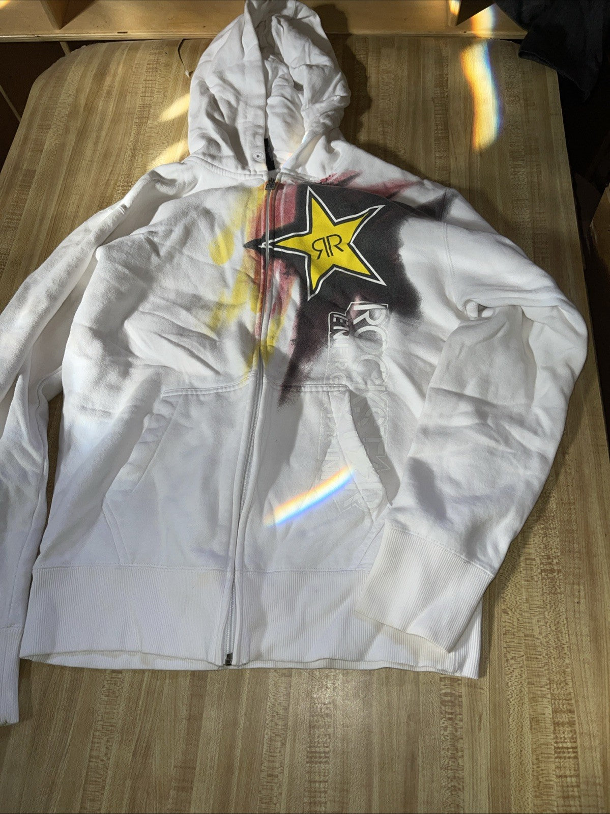 Fox Racing X Rockstar Energy Full Zip Hoodie Medium 