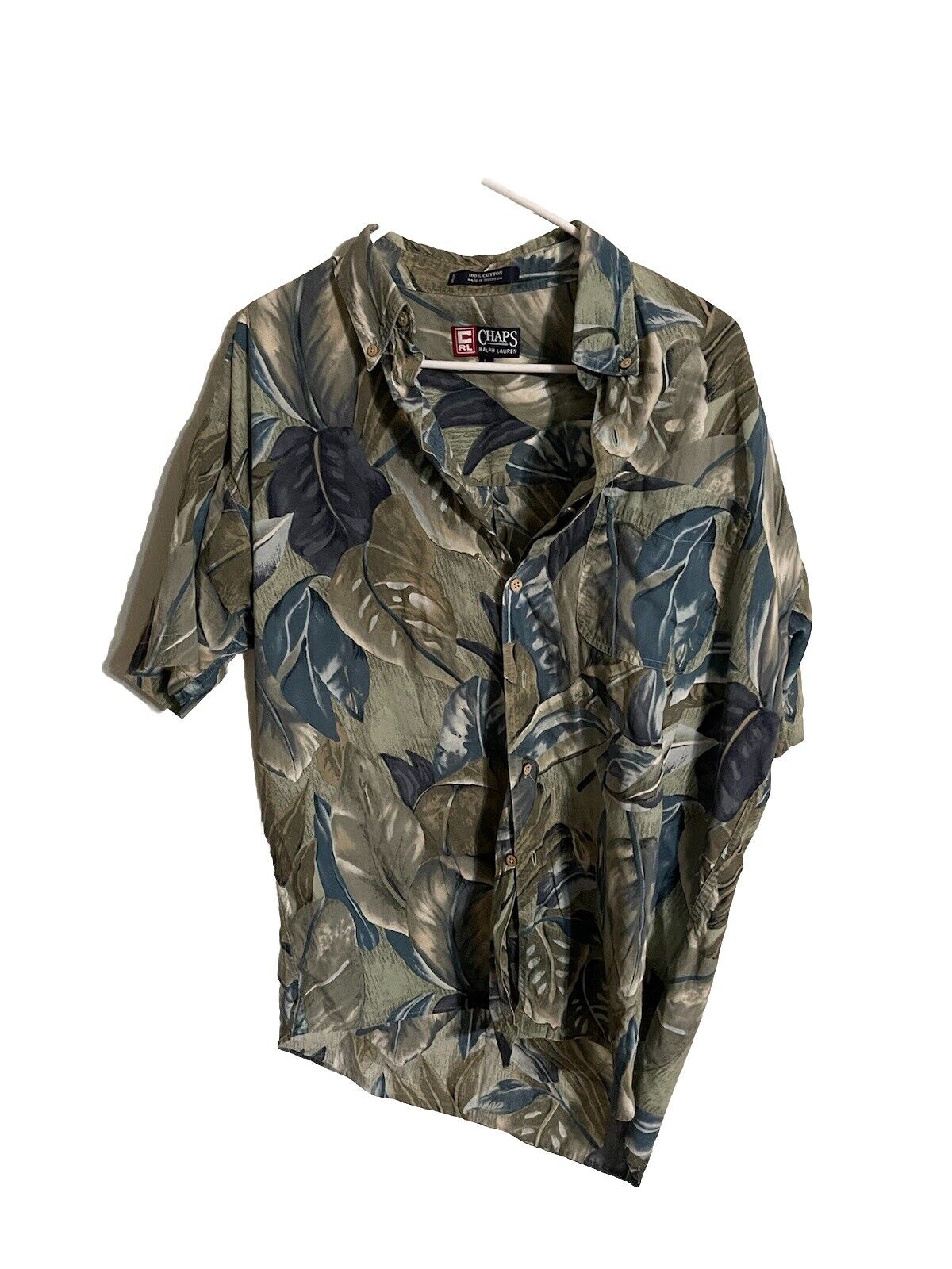 Chaps Ralph Lauren Hawaiian Shirt Large 