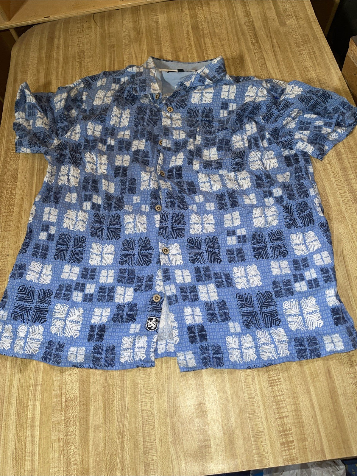 nat nast silk blend shirt large