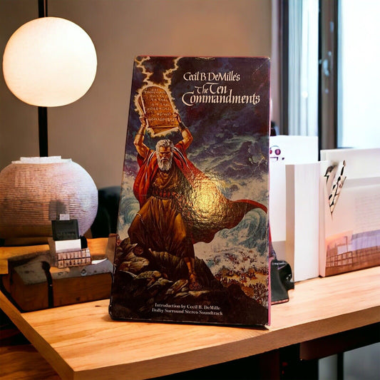 The Ten Commandments Cecil B DeMille VHS Set Charlton Heston 10 Commandments