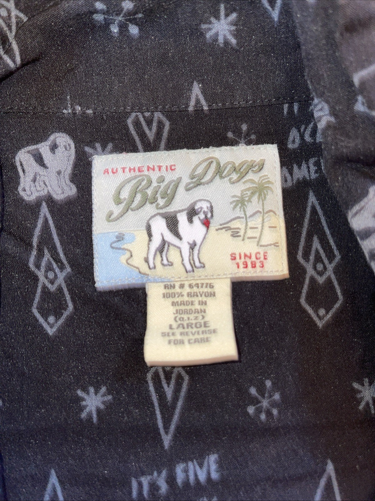 big dogs hawaiian shirt large