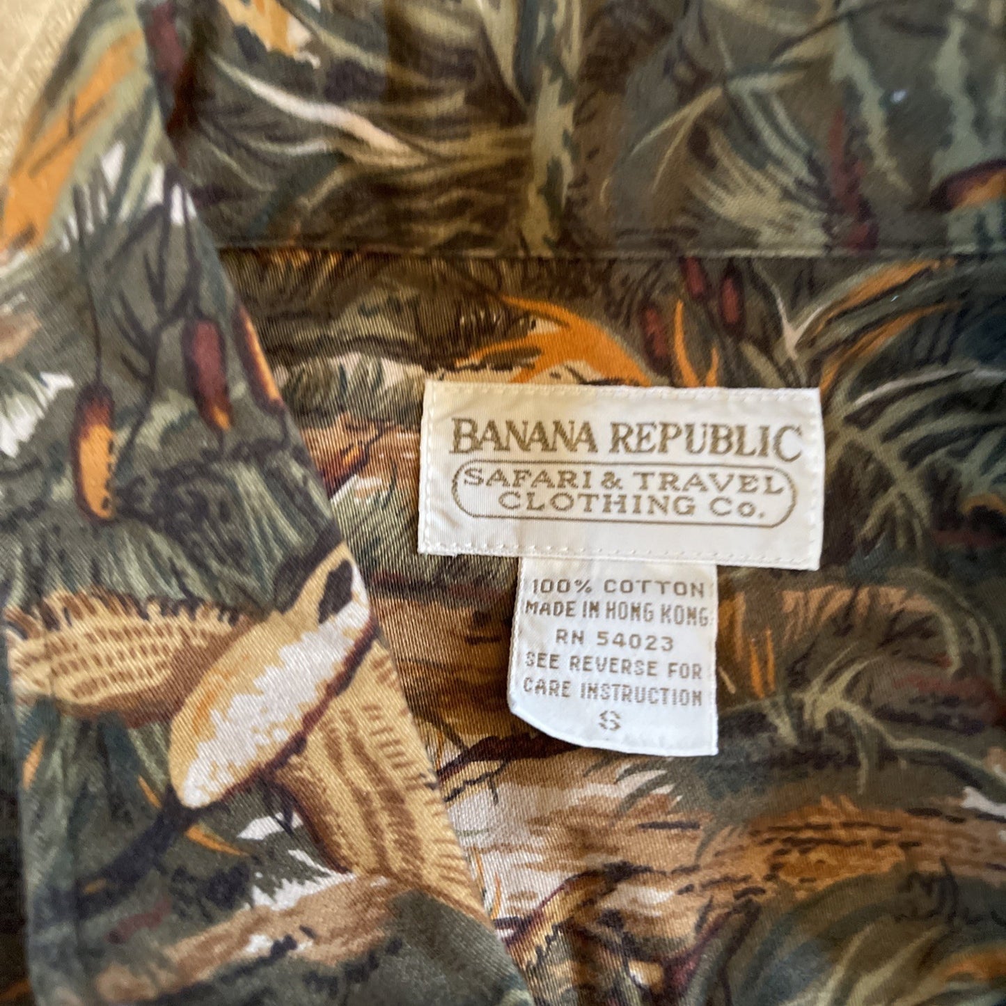 vintage banana republic safari shirt Small 